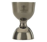 Barfly M37098BK Heavy-Duty Straight Rim Bell Jigger, Stainless Steel, 50 milliliters, Gun Metal Black