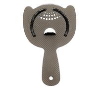 Barfly M37203BK Heavy Duty Spring Bar Strainer Black-Diamond Lattice, Modern