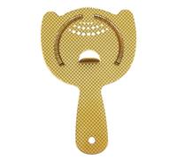 Barfly M37203GD Heavy Duty Spring Bar Strainer Gold Plated-Diamond Lattice, Modern