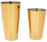 Barfly Weighted Cocktail Mixing Shaker Tin Set, Stainless Steel, Gold, 9.21 x 0.13 x 17.78 cm