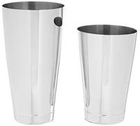 Barfly Weighted Cocktail Mixing Shaker Tin, Stainless Steel, Set 18 oz and 28 oz