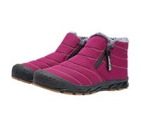 BarfußSchuhe Winter Outdoor Walkingschuhe Herren Damen Warm GefüTterte Outdoor Wasserdicht Traillaufschuhe Wanderschuhe Modische KnöChelhohe Winterstiefel Ultra-Bequemer Rutschfeste Stiefel, Red, 9 UK