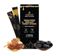 BARGAD Pure Himalayan Shilajit Sticks with Organic Honey & Saffron (7 Count) | Easy Single Use Shilajit Sticks | Boosts Energy & Immunity with 85+ Trace Minerals, 75%+ Fulvic Acid