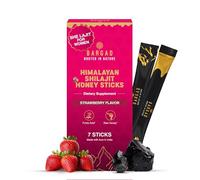 Bargad She Lajit Honey Sticks for Women Shilajit for Women - for hormonal Balance & Energy Pure Himalayan Shilajit with Organic Honey & Natural Tasty Strawberry 7 Count (Pack of 1)