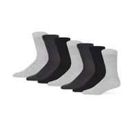 BARGAIN BUNDLE Bamboo Crew Socks for Men - Size 7-11 - Multipack, 7 Pairs (Grey)