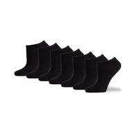 BARGAIN BUNDLE Womens Super Soft Bamboo Low Cut Trainer Socks (7 Pairs Multipack) Odour Free, Antibacterial & Breathable. Ideal for Ladies Sports Socks, Work & Everyday No Show Socks. UK 4-8 (Black)