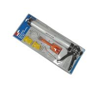 Bargain Crown Professional Mortar & Grouting Gun Set | Dual Function Tile Grout & Pointing Tool | 380mm Aluminium Body with Metal Ratchet Handle | Complete Kit with Nozzles, Scoop & Spare Plunger