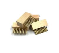Bargain Crown Replacement Head Block Paving Wire Brush - Pack of 4 | Heavy-Duty Copper-Plated Brush Heads for Patio, Driveway & Block Paving Cleaning | Weed & Moss Remover