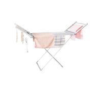 Bargain Factory 230W Aluminum Clothes Airer with Wings, Energy Efficiency, 18 Heated Rails, Low Energy Underwear Dryer Stand