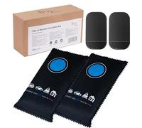 BARGAIN FACTORY Car Dehumidifier Bags (2 x 350g) Reusable with Dashboard Anti-Slip Mats, Moisture Damp Condensation Absorber, Microwave Rechargeable for Home, Car and Caravan, 100% Leakproof