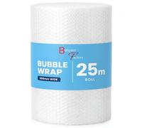 Bargain Factory Extra Large 300mm X 25m Roll of Quality Bubble Cushioning Wrap Roll - Strong, Affordable, and Ideal for House Moving, Removals, Packing, Shipping, and Mailing