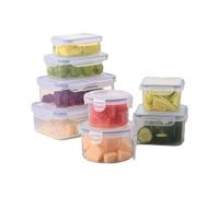 BARGAIN FACTORY Food Storage Containers 16PCS (8 + 8 Lids) Airtight Plastic With Lids for Pantry & Kitchen, Leak Proof, BPA Free Microwave & Freezer Safe, 250ML-1.6L