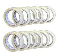 BARGAIN FACTORY - Packaging Tape 12 Rolls - 24mm X 66m- Heavy Duty - Strong - Sealing for Parcel - Postal bags - Long Term Storage - Secure Sticky
