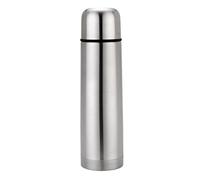 Bargain Factory Water Flask, Double Walled Vacuum Insulated Flask 1l, Leakproof 24 Hours Hot and Cold Water Bottle, Durable Stainless-Steel Interior and Exterior, Silver