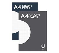 Bargain Gateway BG A4 Graph Square Paper Pad 70pg Office School Pad X1
