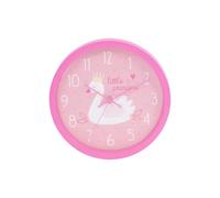 Bargain House 10" Swan Princess Wall Clock, Silent Quartz for Kids