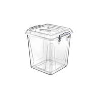 Bargain House 11 Litre storage box Air tight Plastic Pantry Box Transparent with Clip Handle, BPA Free, Kitchen Storage Containers for Food, Flour, Biscuits, Pet Food, Flour, Baking items (Pack of 1)