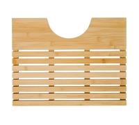 Bargain House Bamboo Bathroom Mat Collection, Wooden Bath Mat, U-Shaped Toilet Mat & Combo Set, Anti-Slip, Water-Resistant Duckboards for Indoor & Outdoor Use (Toilet mat)