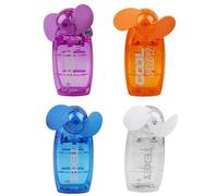 Bargain House Mini 2.5 Inch Hand held Fan Pocket Mini Portable Travel Fan Soft Blade Hand-Held Air Cooler, Battery Operated, Small Desk Car, Quiet Operation, Personal Fans, Random Colour