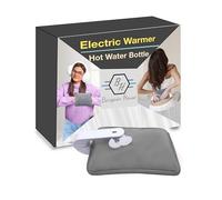 Bargain House Rechargeable Electric Hot Water Bottle with Cover - Grey