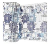 Bargain House - Rectangular Non-Slip Floor Mat - Soft Foam Rug - Water Absorbent & Reusable - Mat Suitable for Entryways Doormats, Indoor, Pets & Hallways - PVC Polyester - 1FT - Blue Leaf