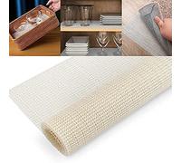 Bargain House Rug Gripper Anti Slip Rug Underlay Non-Slip Mat Underlay, PVC, Cream, Rectangular, 300cm X 60cm, for Hard Floor, Drawers, Shelves, Tray, Carpet, Wood, Marble Floor