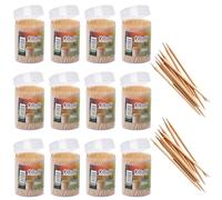 Bargain House Wooden Toothpicks Cocktail Food Sticks Pack of 12