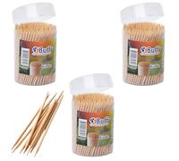 Bargain House Wooden Toothpicks Cocktail Food Sticks Pack of 3