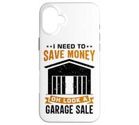 Bargain Hunter Yard Sale Design for a Garage Sale Case for iPhone 16 Plus