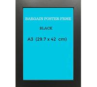 BARGAIN POSTER FRAME A3 BLACK. (Black, A3(29.7 x 42 cm))
