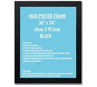 Bargain Shop Az Black Maxi Poster Photo Picture Frame 24"x36" (61cm x 91.5cm)