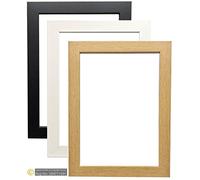 BARGAIN SHOP AZ MODERN STYLE BLACK OAK WHITE PICTURE FRAMES PHOTO FRAMES POSTER SIZE FRAMES WOODEN EFFECT READY TO HANG OR TO STAND (20 x 16 INCHES, Oak)