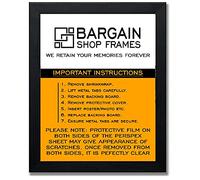 Bargain Shop Az MODERN STYLE SOLID WOODEN EFFECT PICTURE FRAMES PHOTO FRAMES POSTER FRAMES READY TO HANG OR TO STAND (11" x 8.5" (US LETTER SIZE), BLACK)