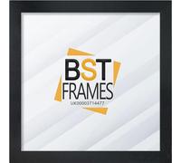 Bargain Shop Az Square Picture Frames Poster Frame Modern Photo Frames Wood Effect (Black, 9x9 inch)