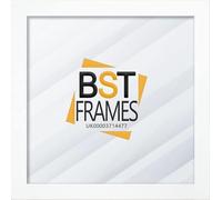Bargain Shop Az Square Picture Frames Poster Frame Modern Photo Frames Wood Effect (White, 11x11 inch)