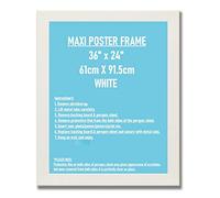 BARGAIN SHOP AZ White Maxi Poster Photo Picture Frame 24"x36" (61cm x 91.5cm)
