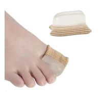 Bargain Wells 1x Big Toe Fabric Sleeve with Silicone Gel Separator - Large Size Toe Corrector for Bunion Relief & Alignment Support
