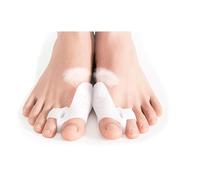 Bargain Wells 2x Breathable Big Toe Gel Separators - Bunion Corrector, Toe Straightener & Protector Pads (2pcs)