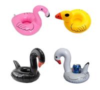 Bargain Wells Bird Pack - Flamingo, Duck & Swans Inflatable Drink Holders - Pool Bath Hot Tub Cup Float