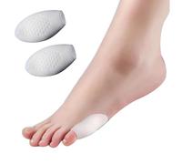 Bargain Wells Silicone Little Toe Bunion Protectors - Pair of Pinky Toe Bunionette Shields - Soft Gel Side Foot Pads for Tailor’s Bunion Relief & Foot Care (2 Covers)