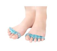 Bargain Wells Toe Separator & Corrector - Silicone Gel Toe Spacers for Bunion Relief, Hammer Toe Support & Alignment - All-Toe Straightener (Medium)