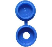 BargainBitz 100 X Blue Number No. Plate Screw Snap Cover Cap Covers Caps Np23 Free P&P