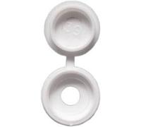 BargainBitz 100 X White Number No. Plate Screw Snap Cover Cap Covers Caps Np21 Free P&P