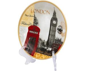BARGAINGALORE NEW 4.5" LONDON FINE CHINA PLATE KITCHEN FOOD TABLEWARE XMAS GIFT SOUVENIR NEW