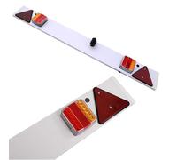 Bargains Crown 4ft LED Trailer Lights Board 5m Cable Trailer Light Board Ideal For Trailers Trailer Lights Board Comes with Turn Indicators Tail Lights, License Plate Light, Brake Lights, & Reflectors