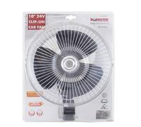 BARGAINS-GALORE 10' 24v Clip On Car Oscillating Air Fan Cable Speed Controller Vehicle in Black BARGAINS-GALORE Black