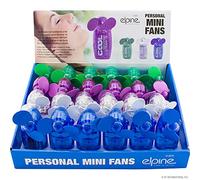 BARGAINS-GALORE 10 x Mini Portable Pocket Fan - Cool Air Hand Held Battery Travel Summer Blower 4 Cooler - Set of 10 | For Home, Office, Outdoor, Travel, Stroll
