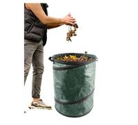 BARGAINS-GALORE 100l Pop Up Large Garden Waste Bag Heavy Duty Garden Sacks Storage Diy in Dark Green BARGAINS-GALORE Dark Green