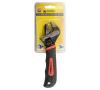 BARGAINS-GALORE 2 in 1 Wide Mouth 8" Adjustable Wrench Spanner Pipe Plumbers Handle Hand Tool