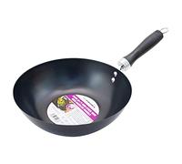 BARGAINS-GALORE 24Cm Non Stick Wok - with Bakelite Handle | Cooking Stir Fry Noodles, Frying Pan | Classic | Cool-Touch, Easy Grip Handle | Professional Chef | Suitable for Home & Kitchen Use